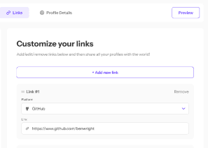 Link Sharing Website