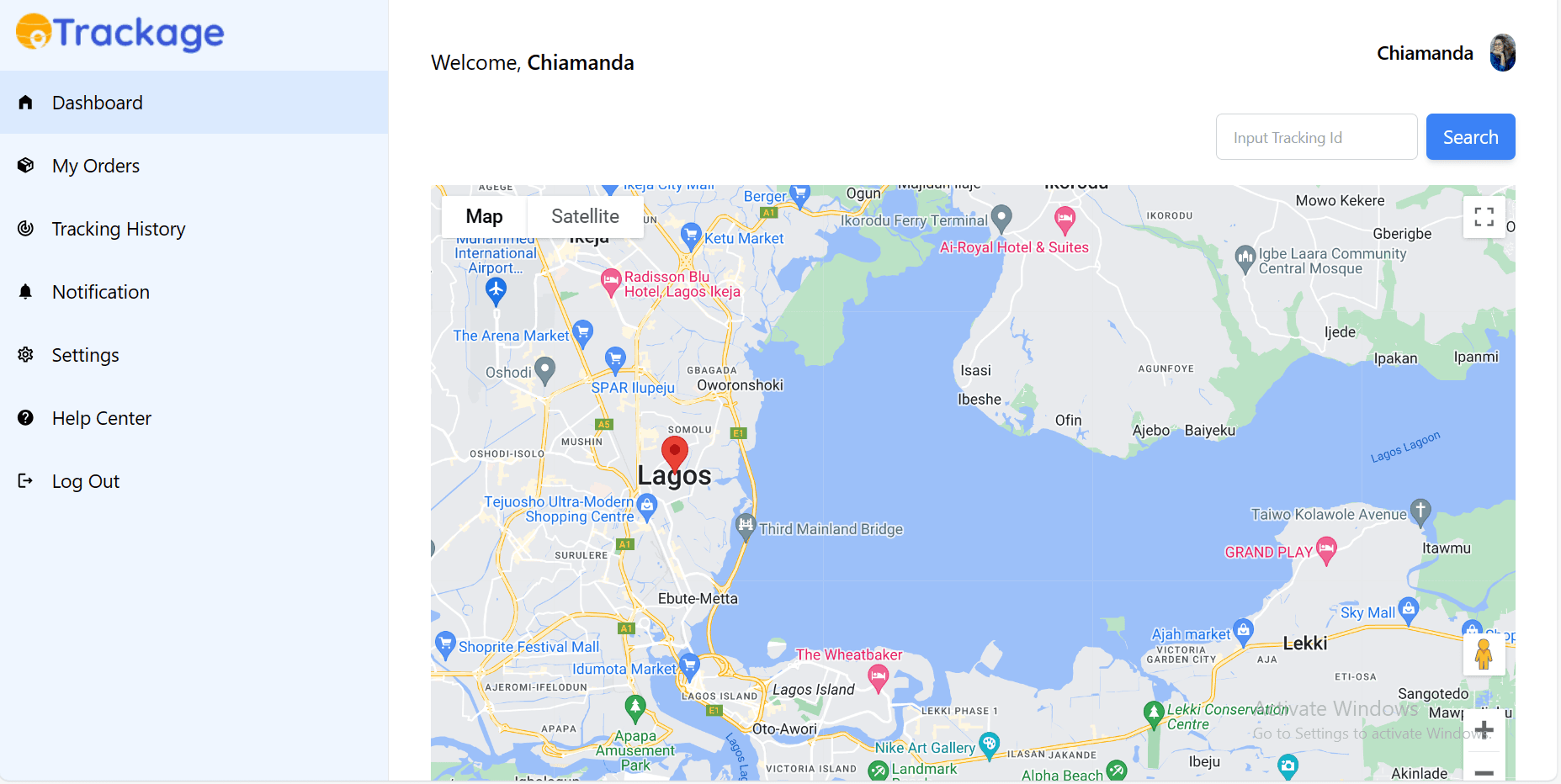 Tracking Website